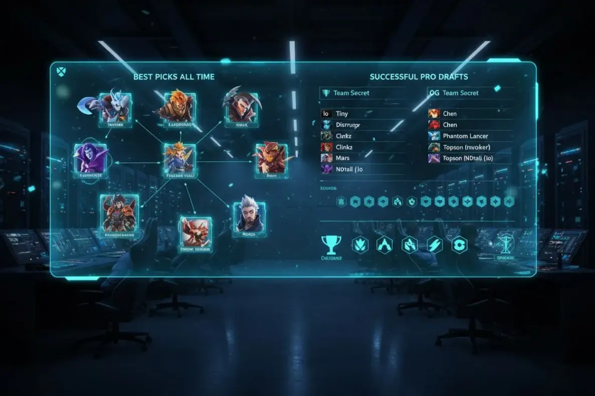 Лучшие пики в Dota 2 всех времён: разбор успешных драфтов из топ-матчей Лучшие пики в Dota 2 всех времён: разбор успешных драфтов из топ-матчей